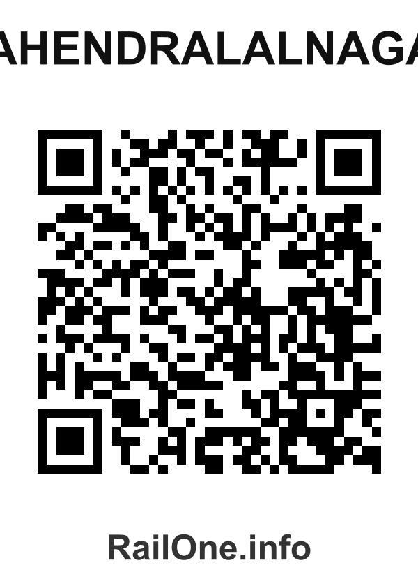 RailOne QR Code for Mahendralalnagar station