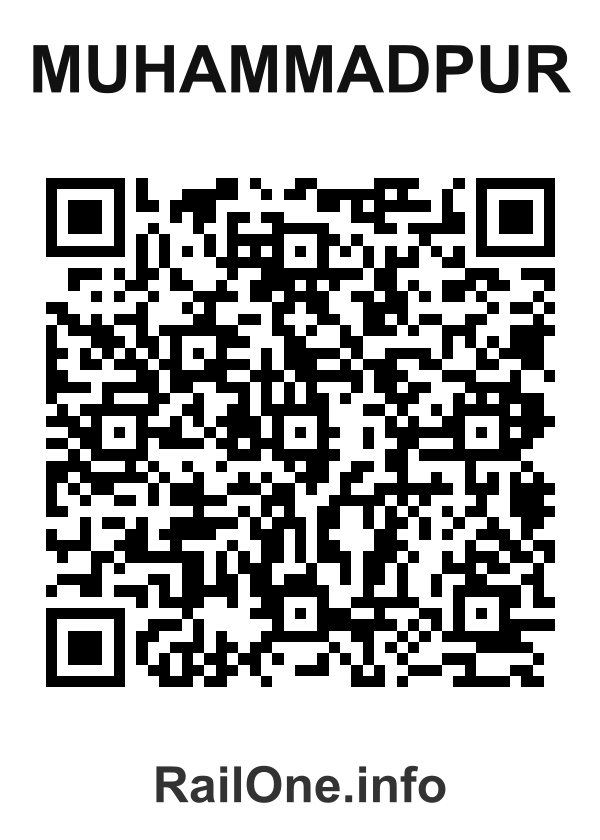 RailOne QR Code for Muhammadpur station