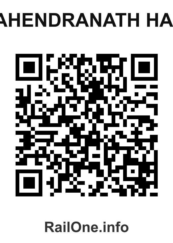 RailOne QR Code for Mahendranath Halt station