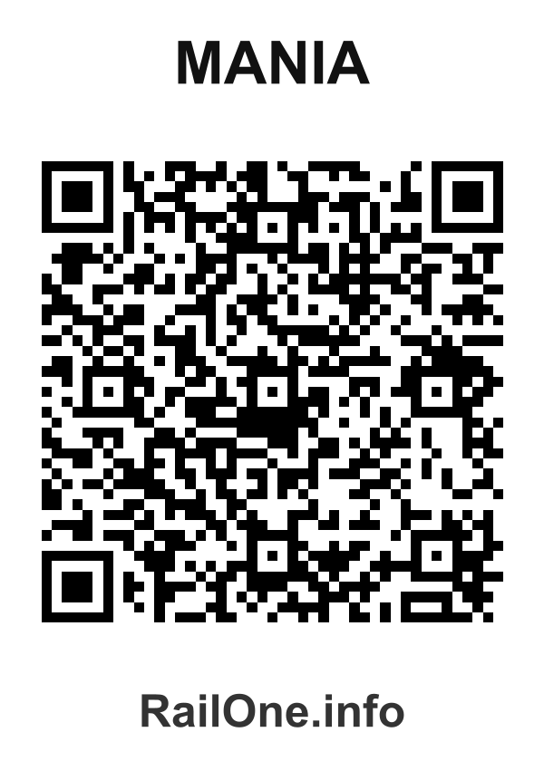 RailOne QR Code for Mania station