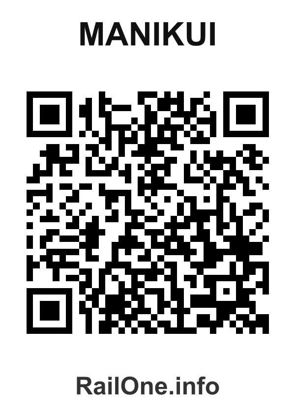 RailOne QR Code for Manikui station