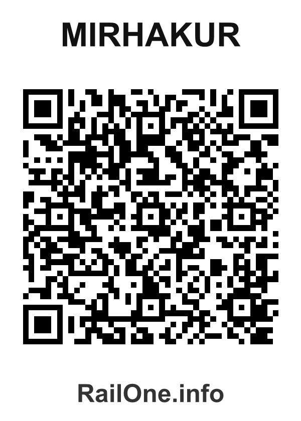 RailOne QR Code for Mirhakur station