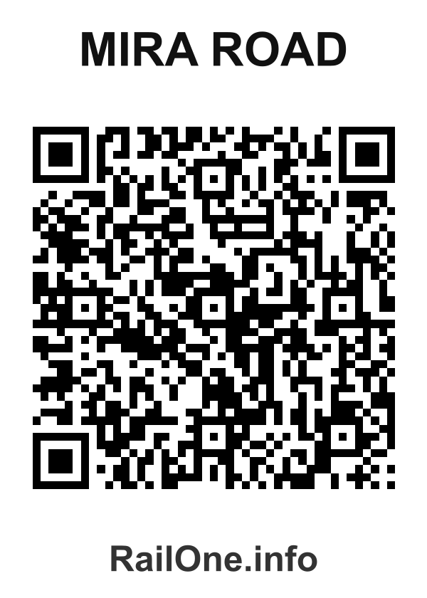 RailOne QR Code for Mira Road station