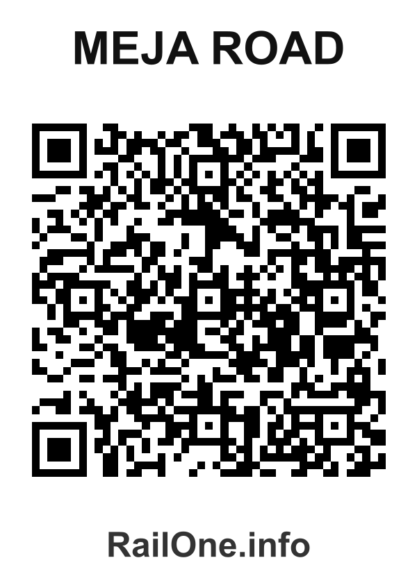RailOne QR Code for Meja Road station