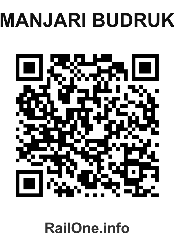 RailOne QR Code for Manjari Budruk station