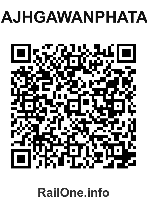 RailOne QR Code for Majhgawanphatak station