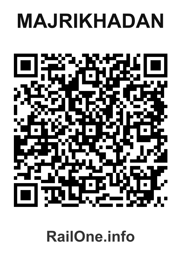 RailOne QR Code for Majrikhadan station