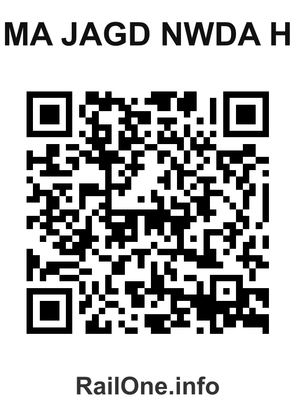 RailOne QR Code for Ma Jagd Nwda H station