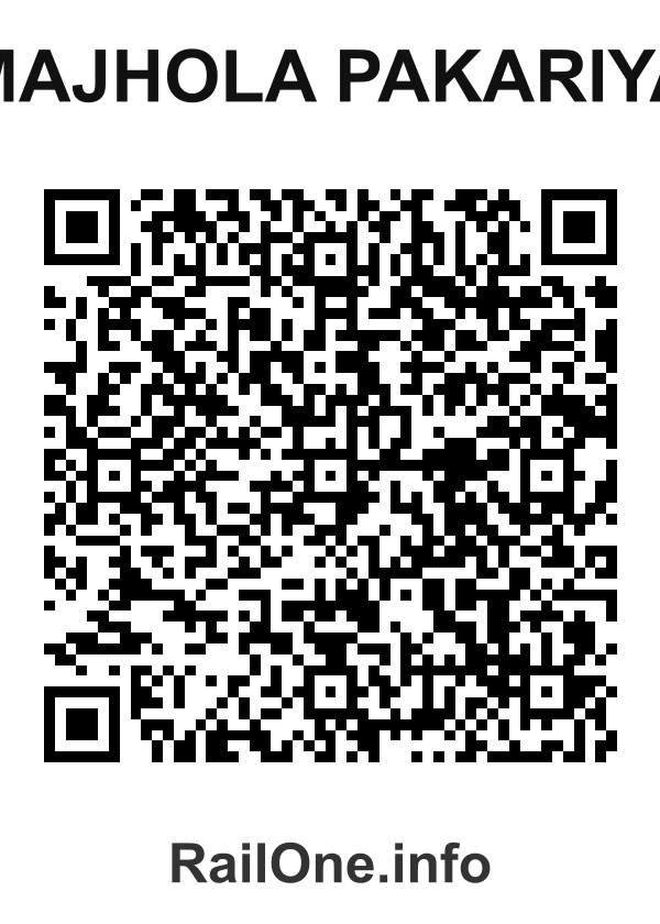 RailOne QR Code for Majhola Pakariya station