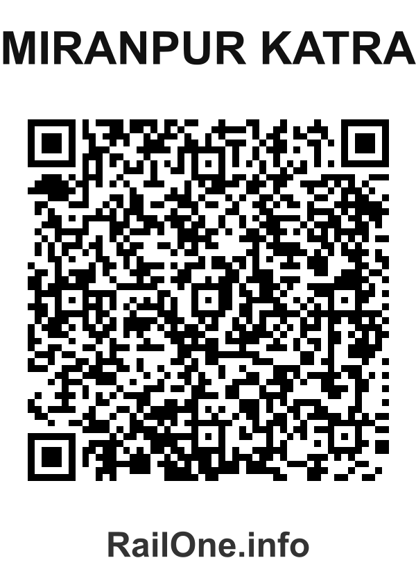 RailOne QR Code for Miranpur Katra station