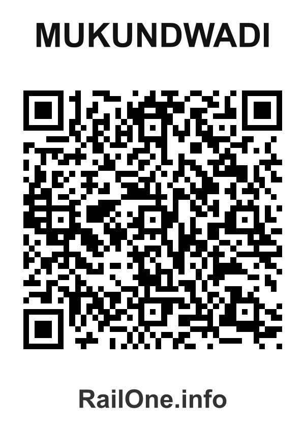 RailOne QR Code for Mukundwadi station