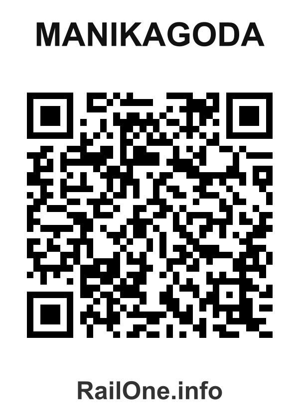 RailOne QR Code for Manikagoda station
