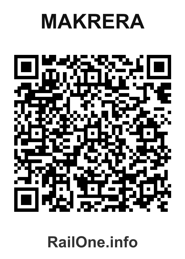 RailOne QR Code for Makrera station