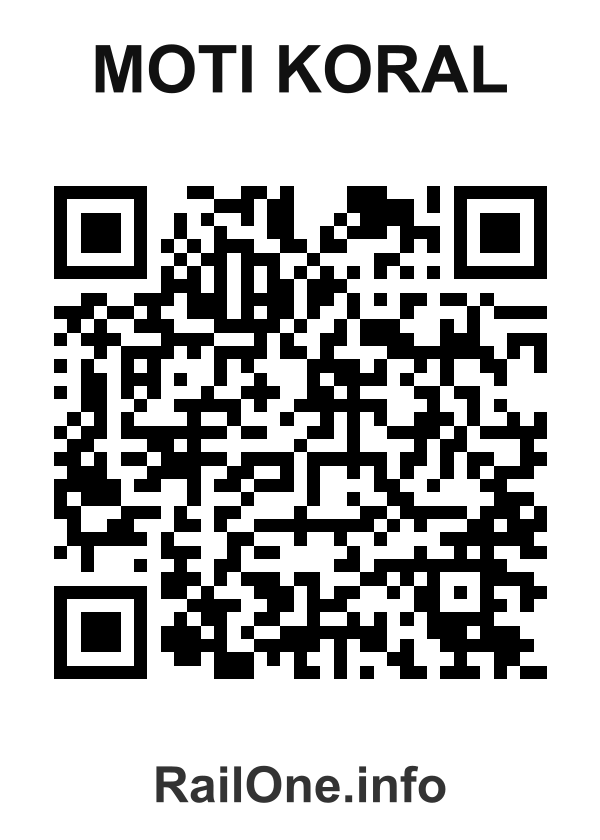RailOne QR Code for Moti Koral station