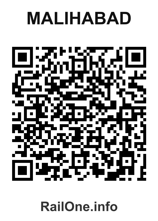 RailOne QR Code for Malihabad station