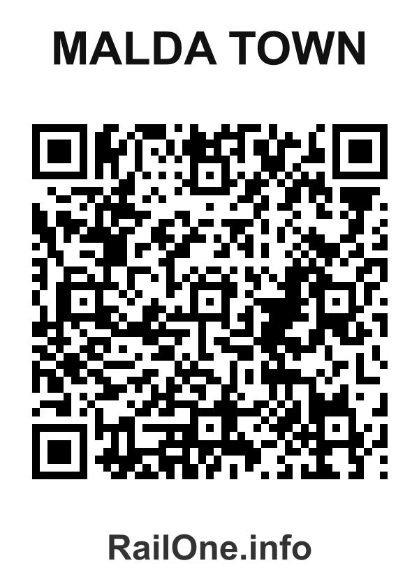 RailOne QR Code for Malda Town station