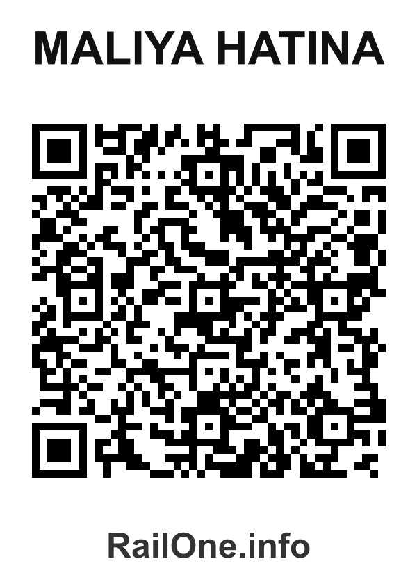 RailOne QR Code for Maliya Hatina station