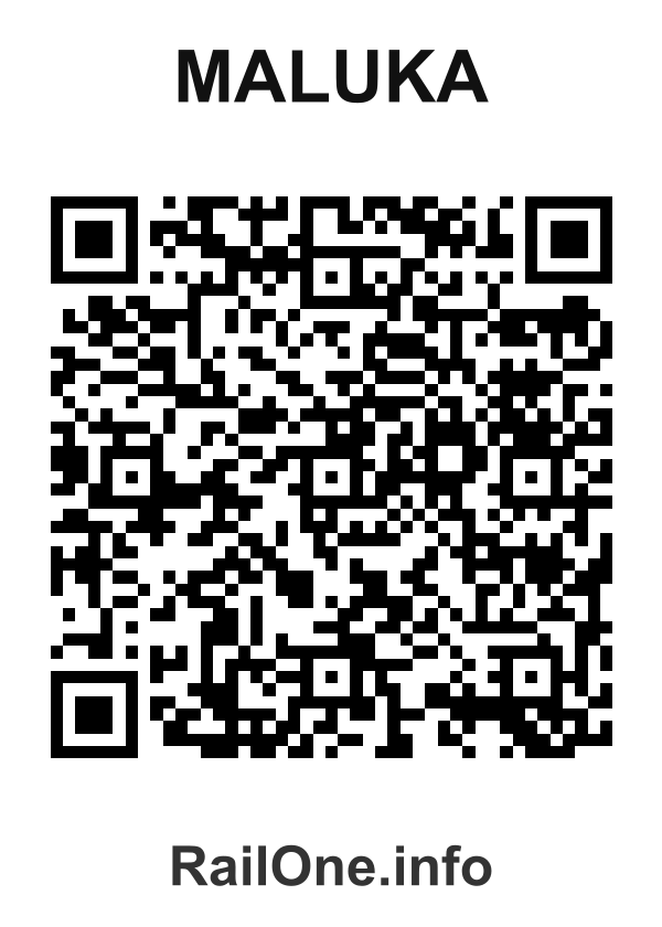 RailOne QR Code for Maluka station
