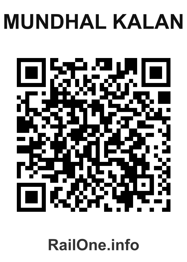 RailOne QR Code for Mundhal Kalan station