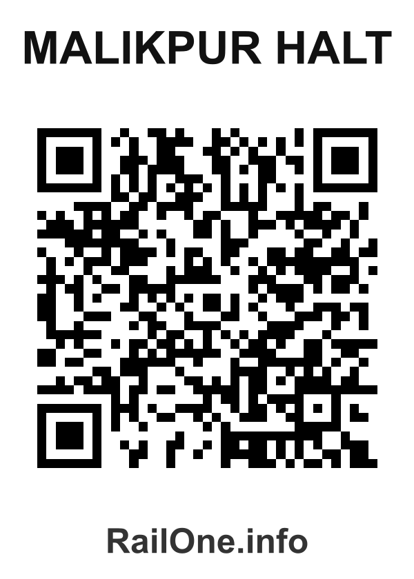 RailOne QR Code for Malikpur Halt station