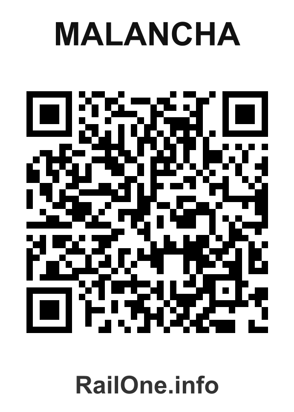 RailOne QR Code for Malancha station