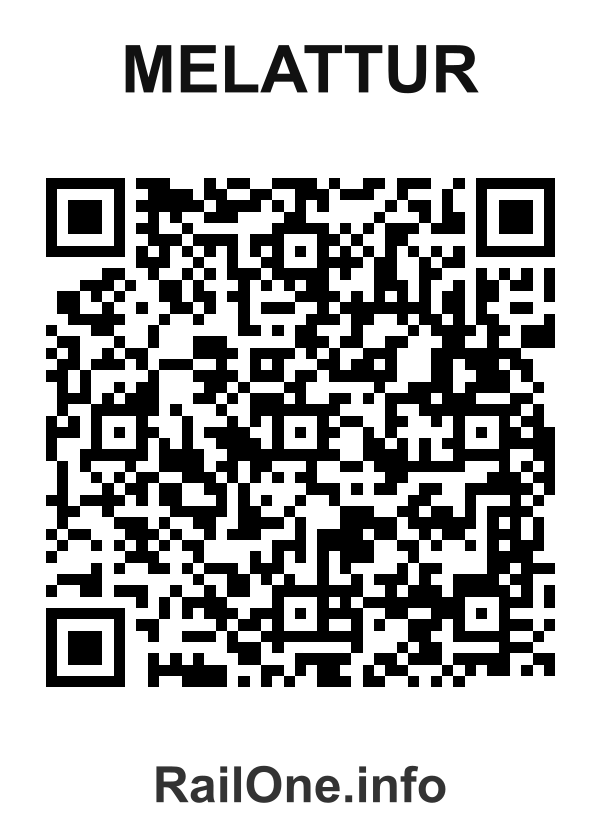 RailOne QR Code for Melattur station