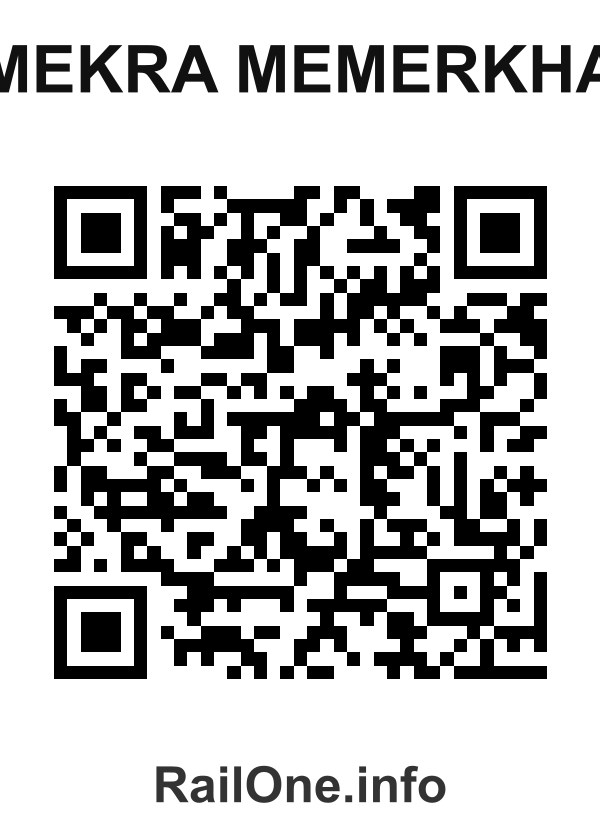 RailOne QR Code for Mekra Memerkha station