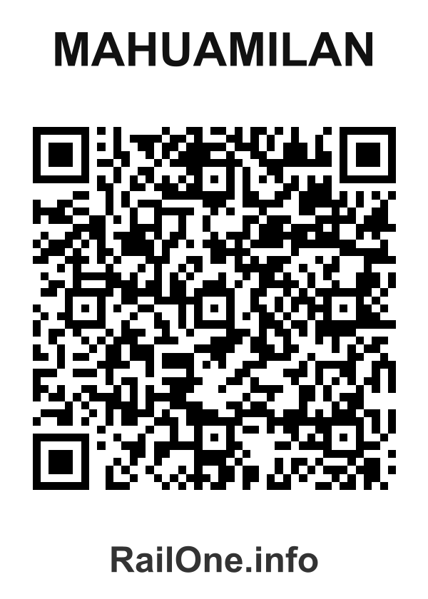 RailOne QR Code for Mahuamilan station