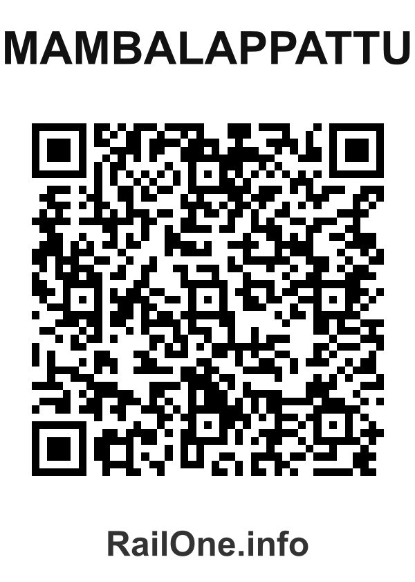 RailOne QR Code for Mambalappattu station
