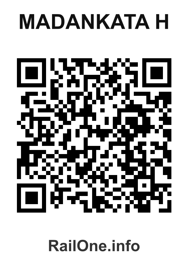 RailOne QR Code for Madankata H station