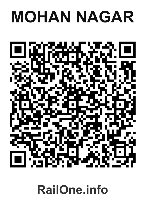 RailOne QR Code for Mohan Nagar station