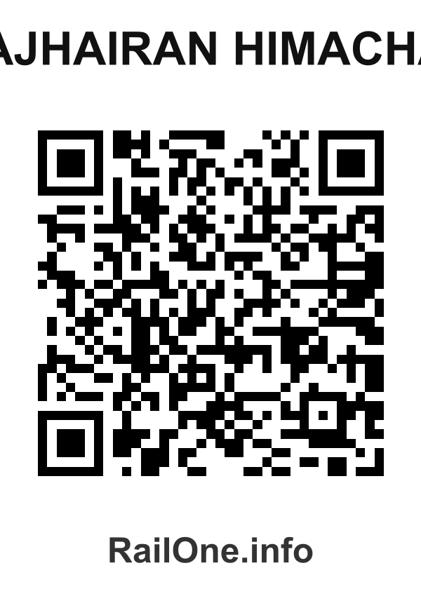 RailOne QR Code for Majhairan Himachal station