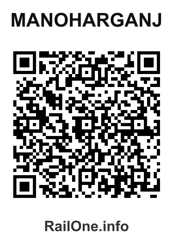 RailOne QR Code for Manoharganj station