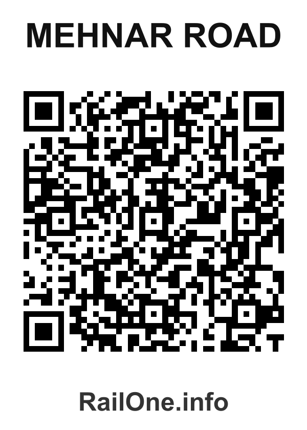 RailOne QR Code for Mehnar Road station