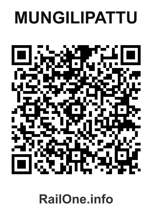 RailOne QR Code for Mungilipattu station