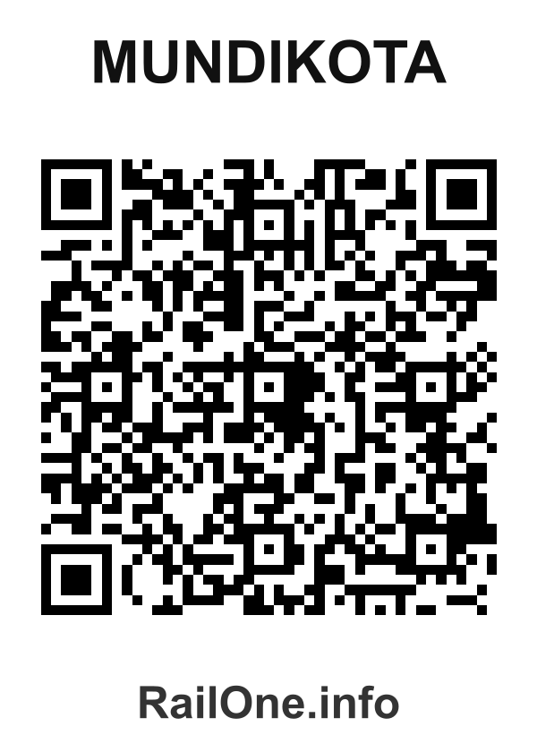 RailOne QR Code for Mundikota station