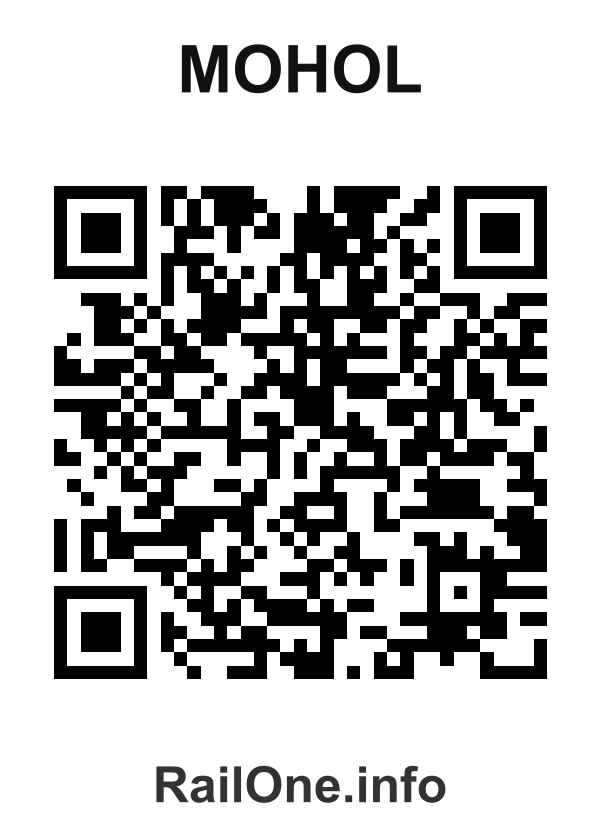 RailOne QR Code for Mohol station