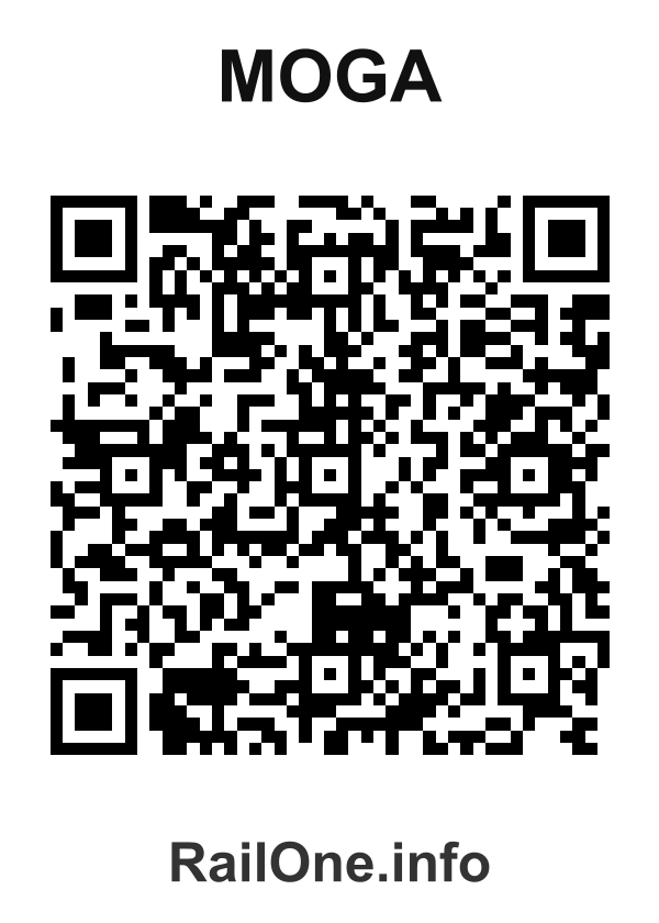 RailOne QR Code for Moga station