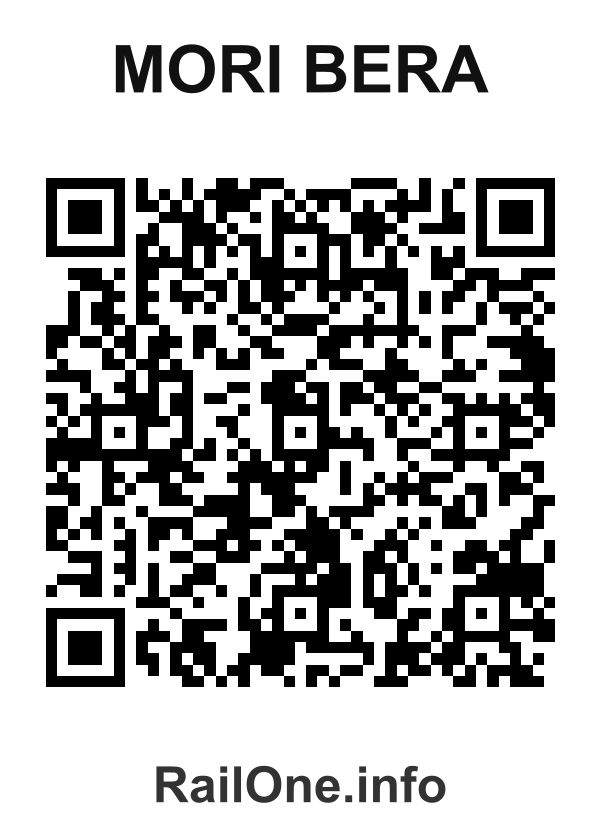 RailOne QR Code for Mori Bera station