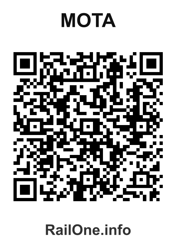 RailOne QR Code for Mota station
