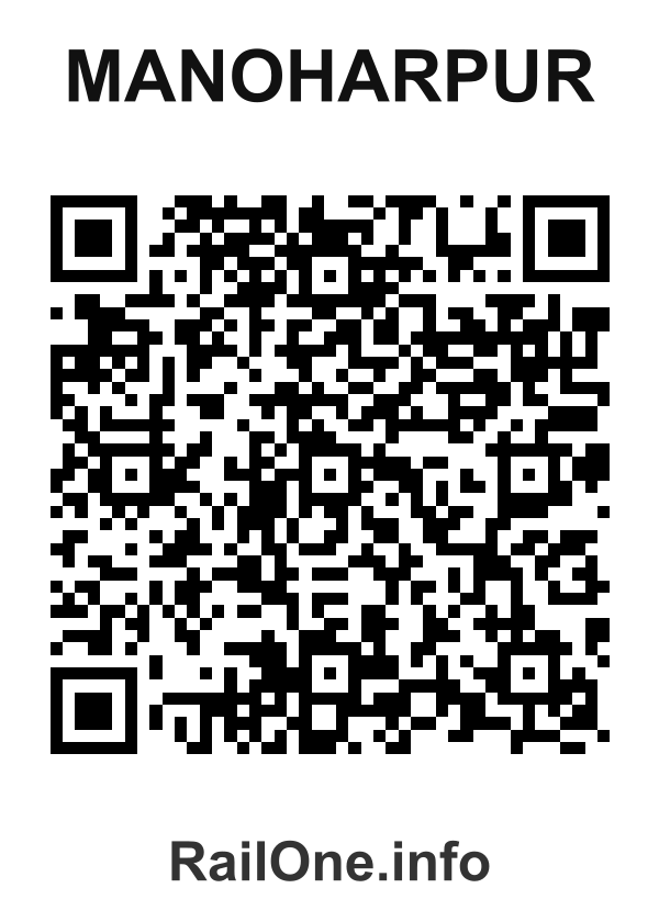 RailOne QR Code for Manoharpur station