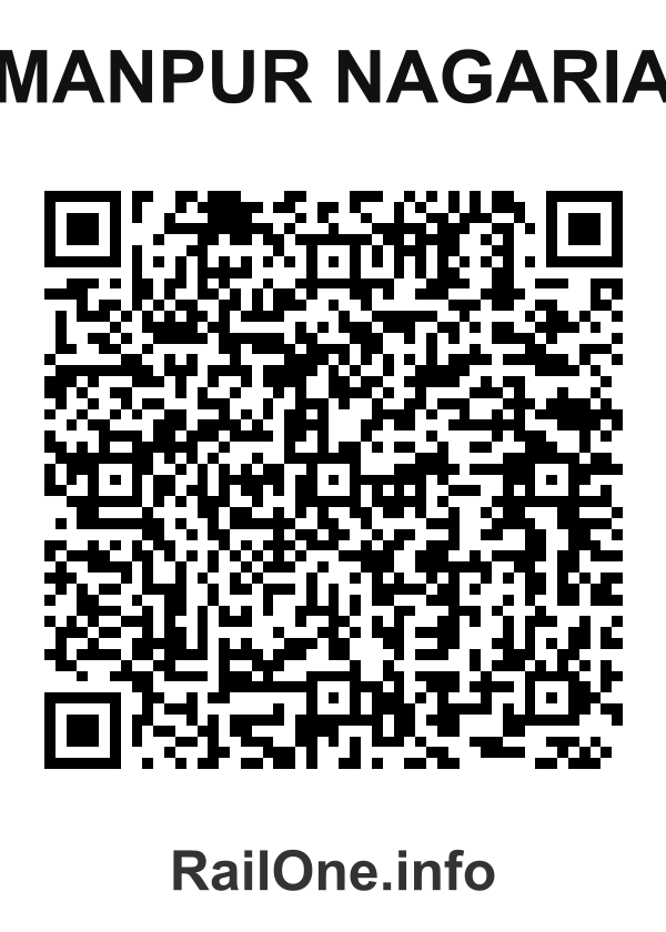 RailOne QR Code for Manpur Nagaria station