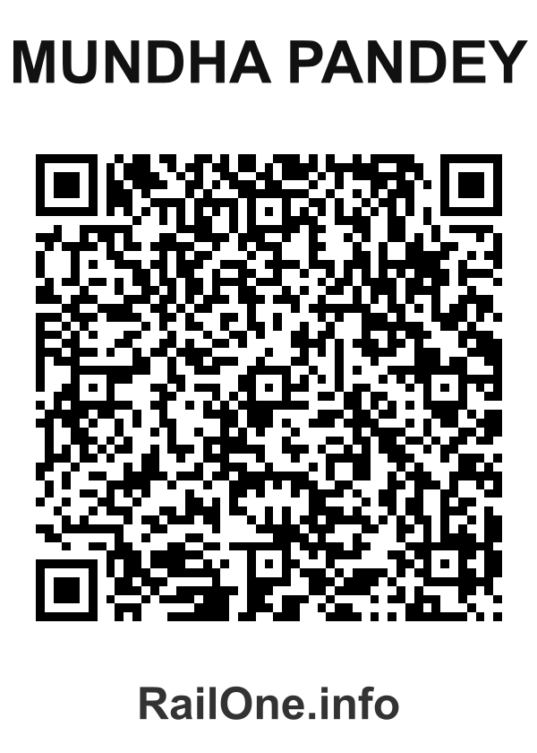 RailOne QR Code for Mundha Pandey station