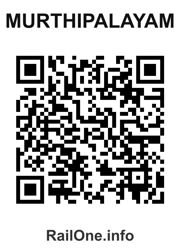RailOne QR Code for Murthipalayam station