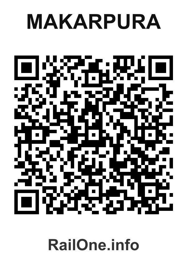 RailOne QR Code for Makarpura station