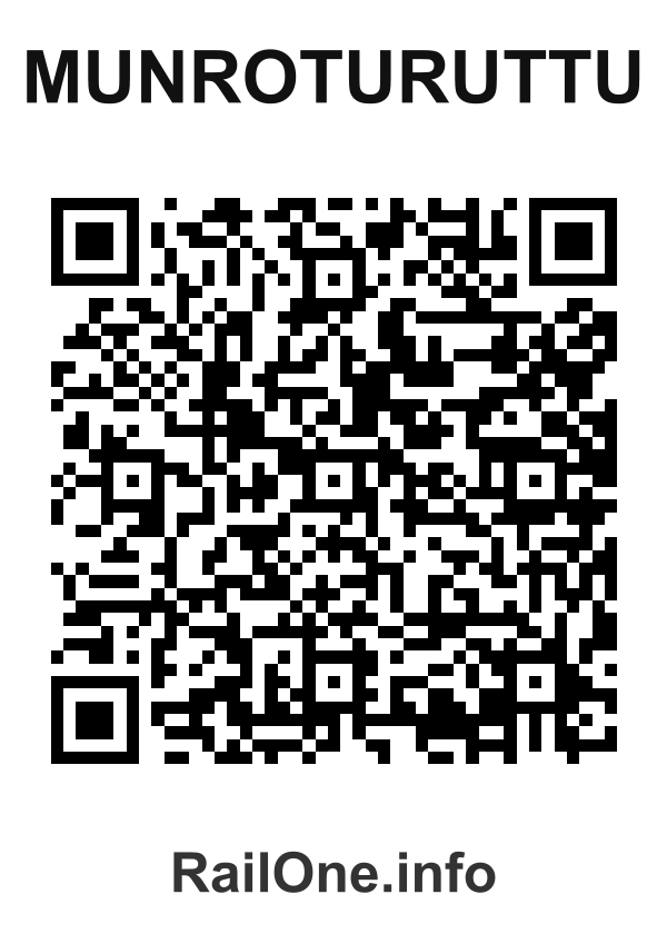 RailOne QR Code for Munroturuttu station