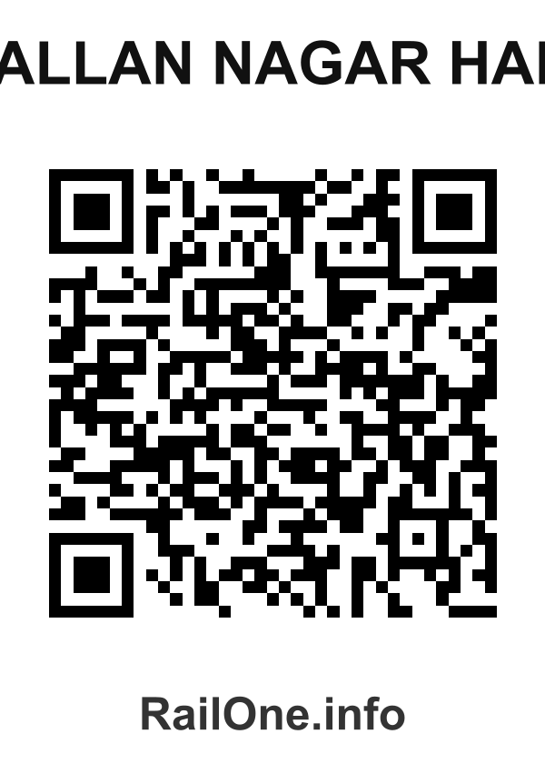 RailOne QR Code for Mallan Nagar Halt station