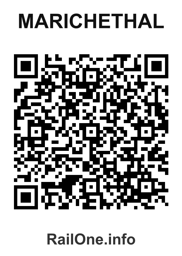 RailOne QR Code for Marichethal station