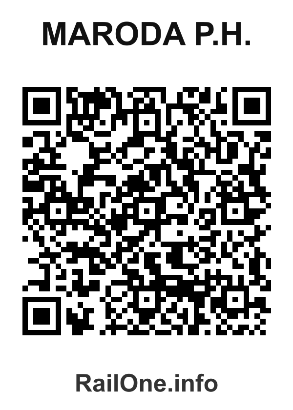 RailOne QR Code for Maroda P.h. station