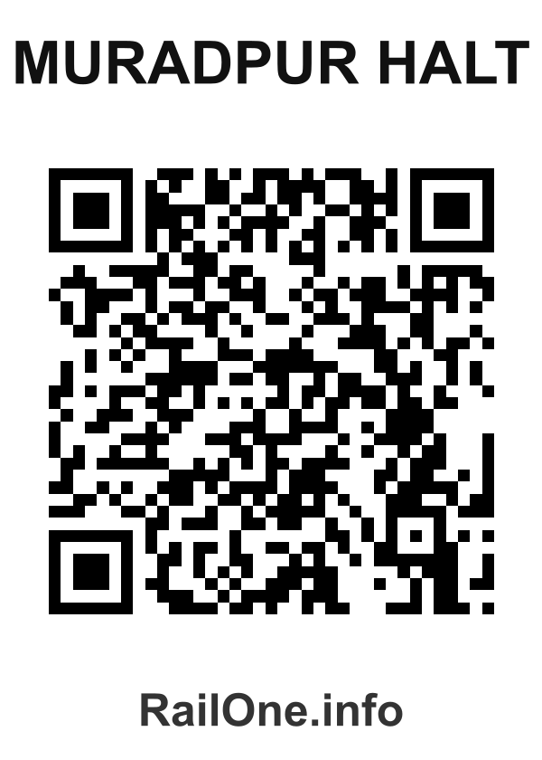RailOne QR Code for Muradpur Halt station